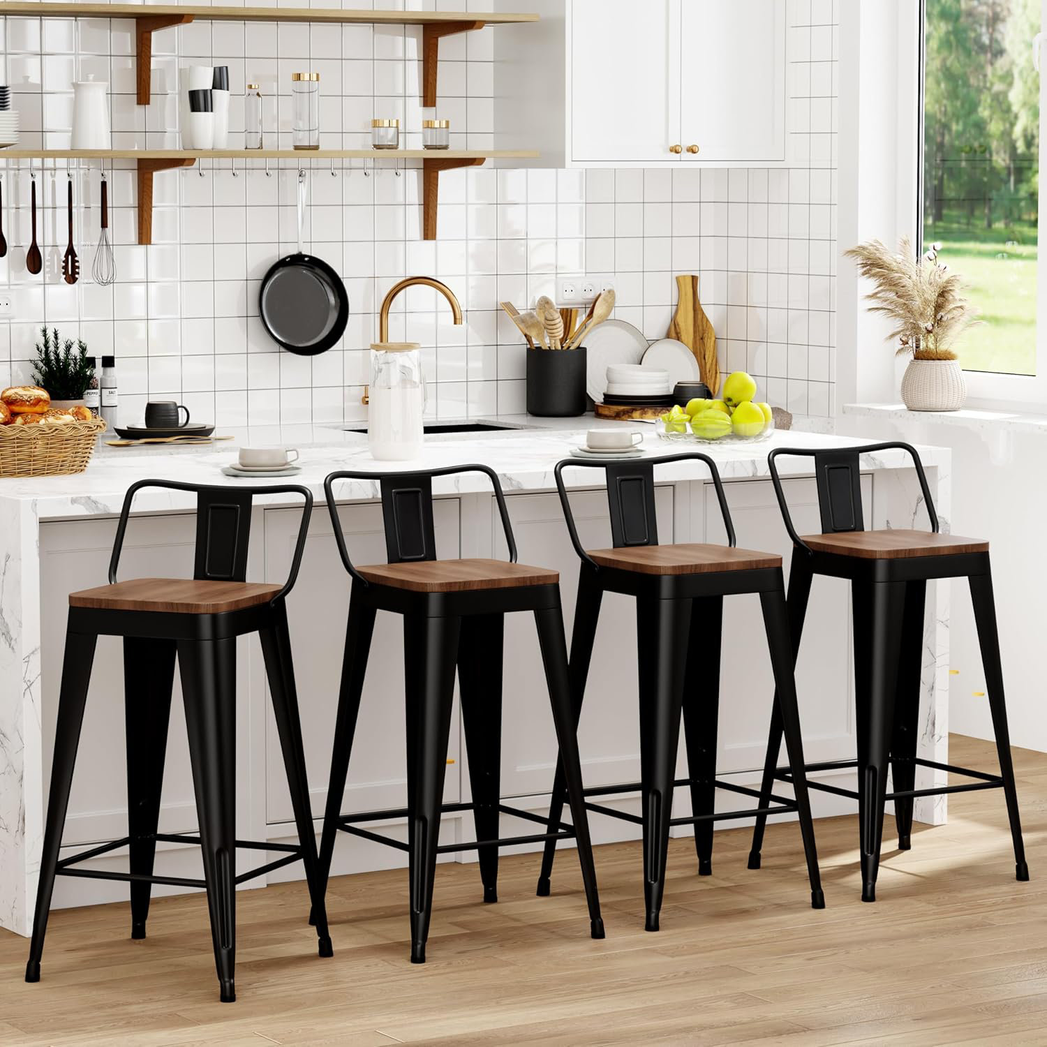 Set of 4 bar stools for sale discount